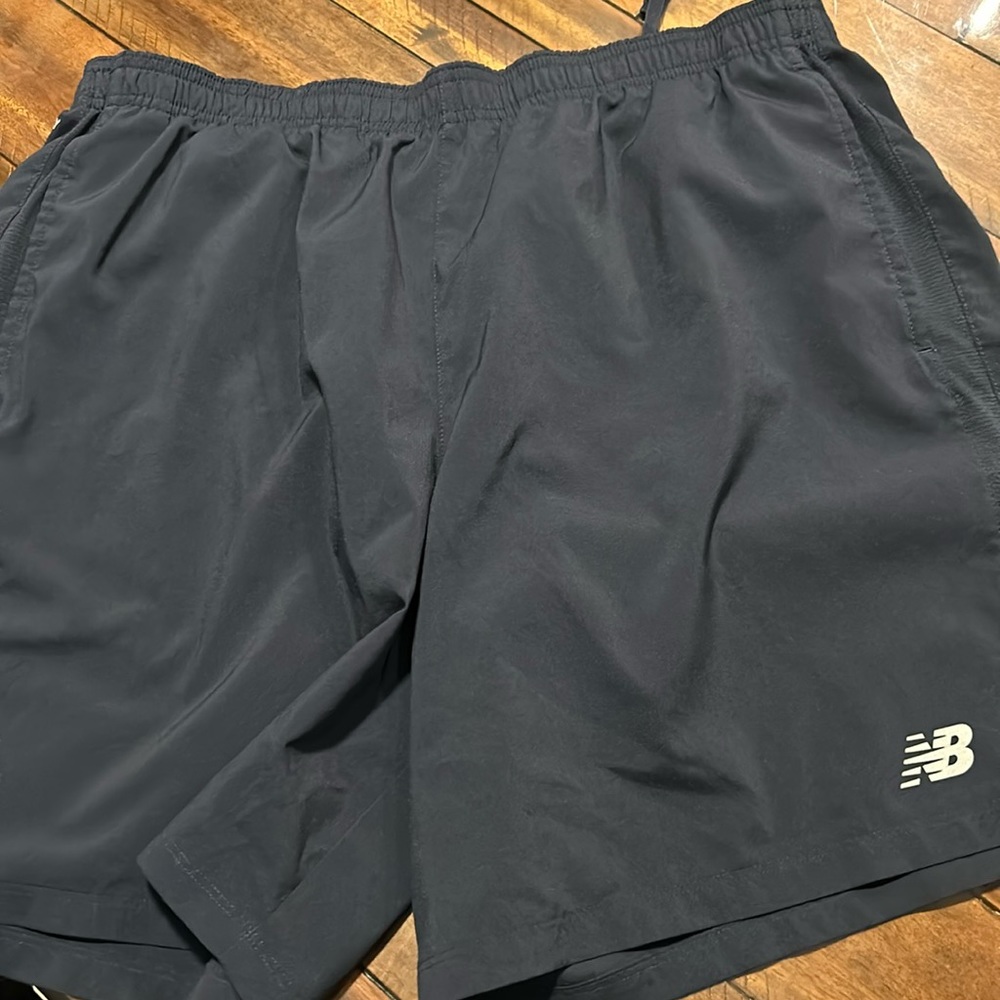 Black NB running shorts
